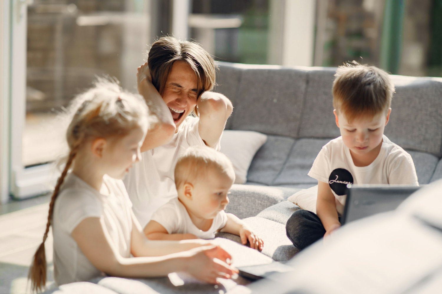 family experiencing stress from anxiety while considering booking a family therapy session