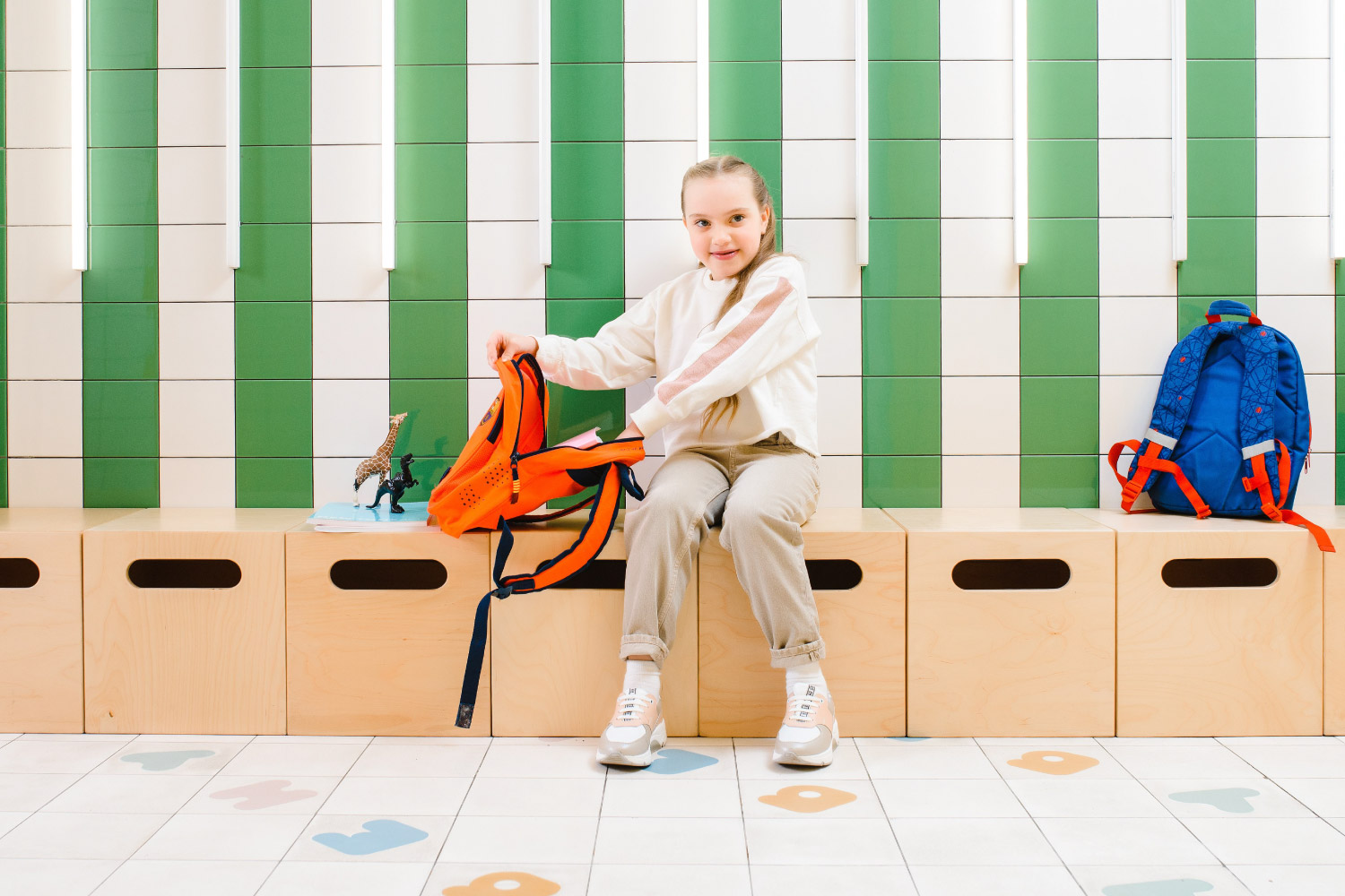Child preparing for school with healthy routines that support brain health and emotional wellness